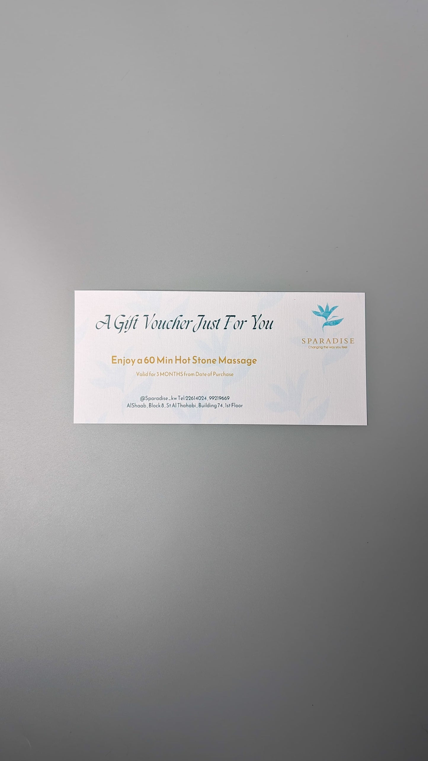 Sparadise Gift Box with Massage