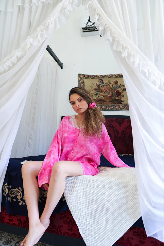 Fuchsia short set