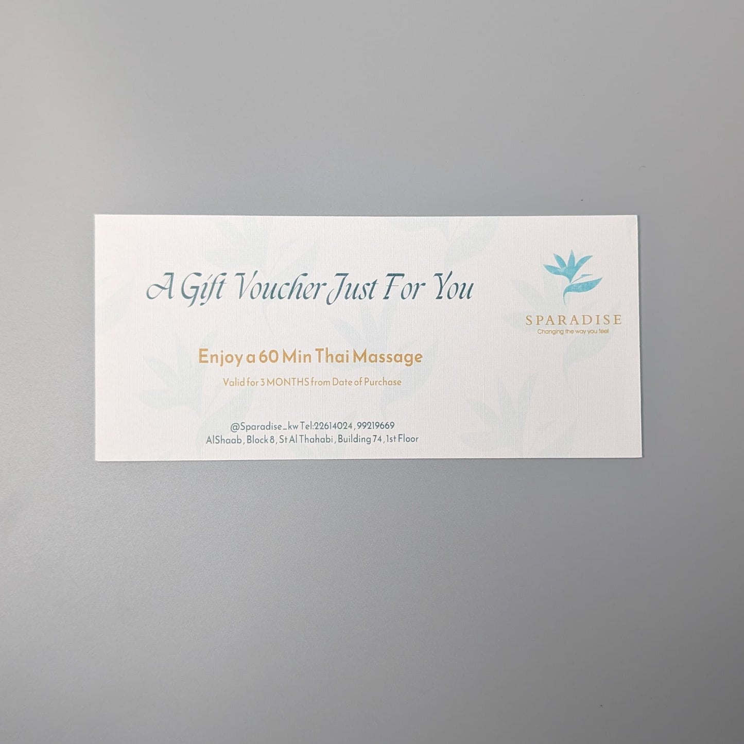 Sparadise Gift Box with Massage