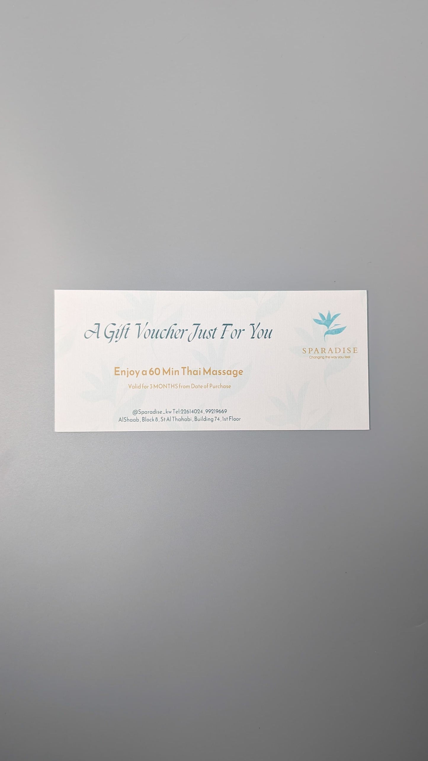 Sparadise Gift Box with Massage