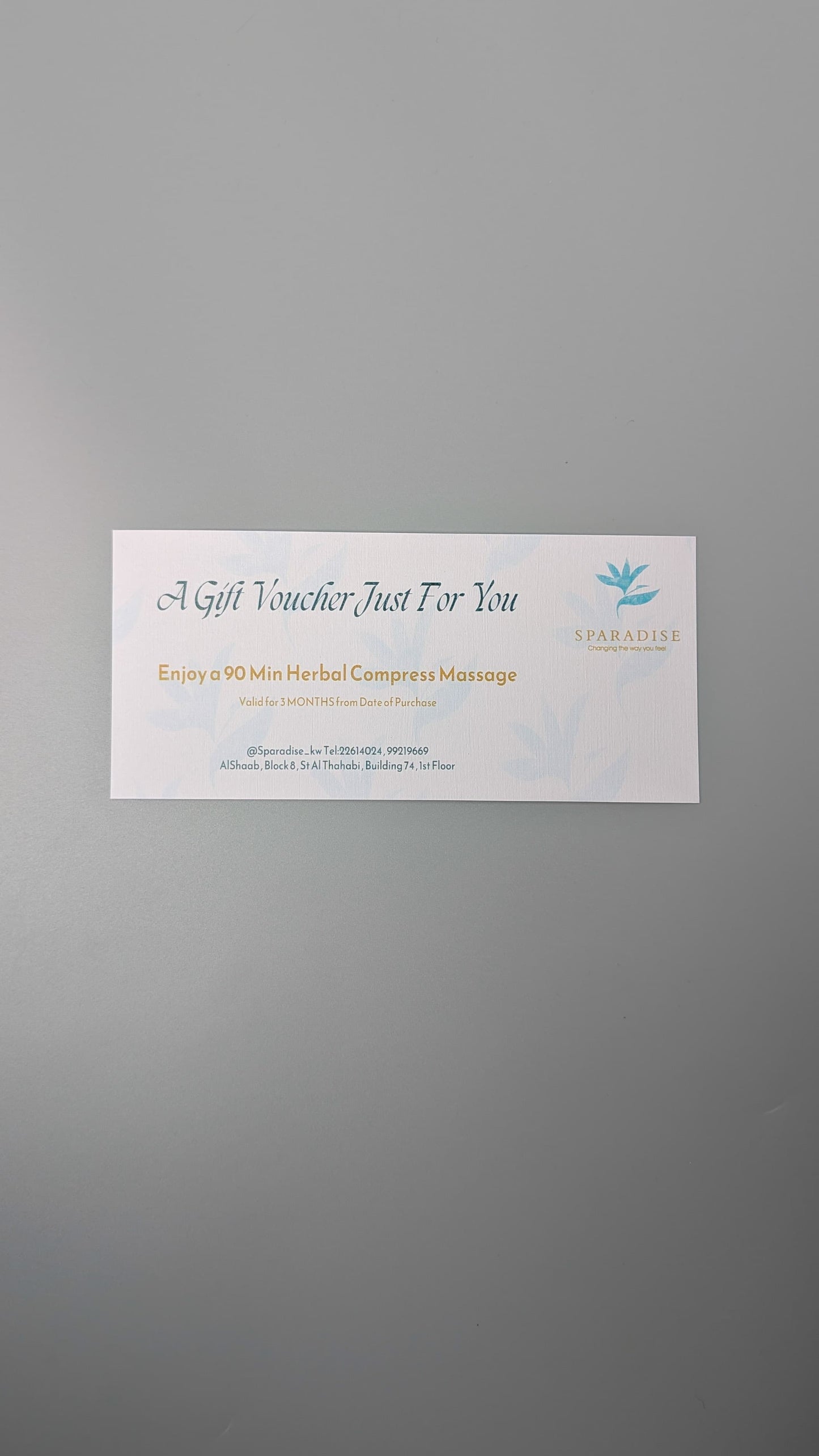 Sparadise Gift Box with Massage