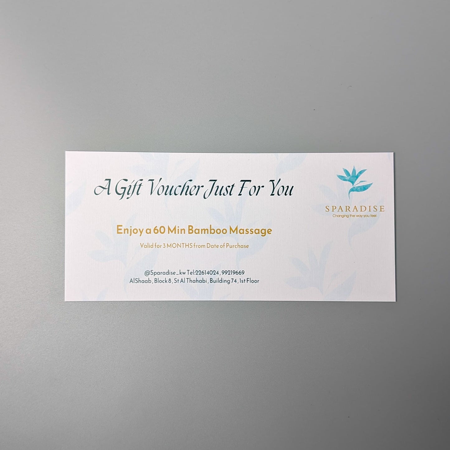 Sparadise Gift Box with Massage