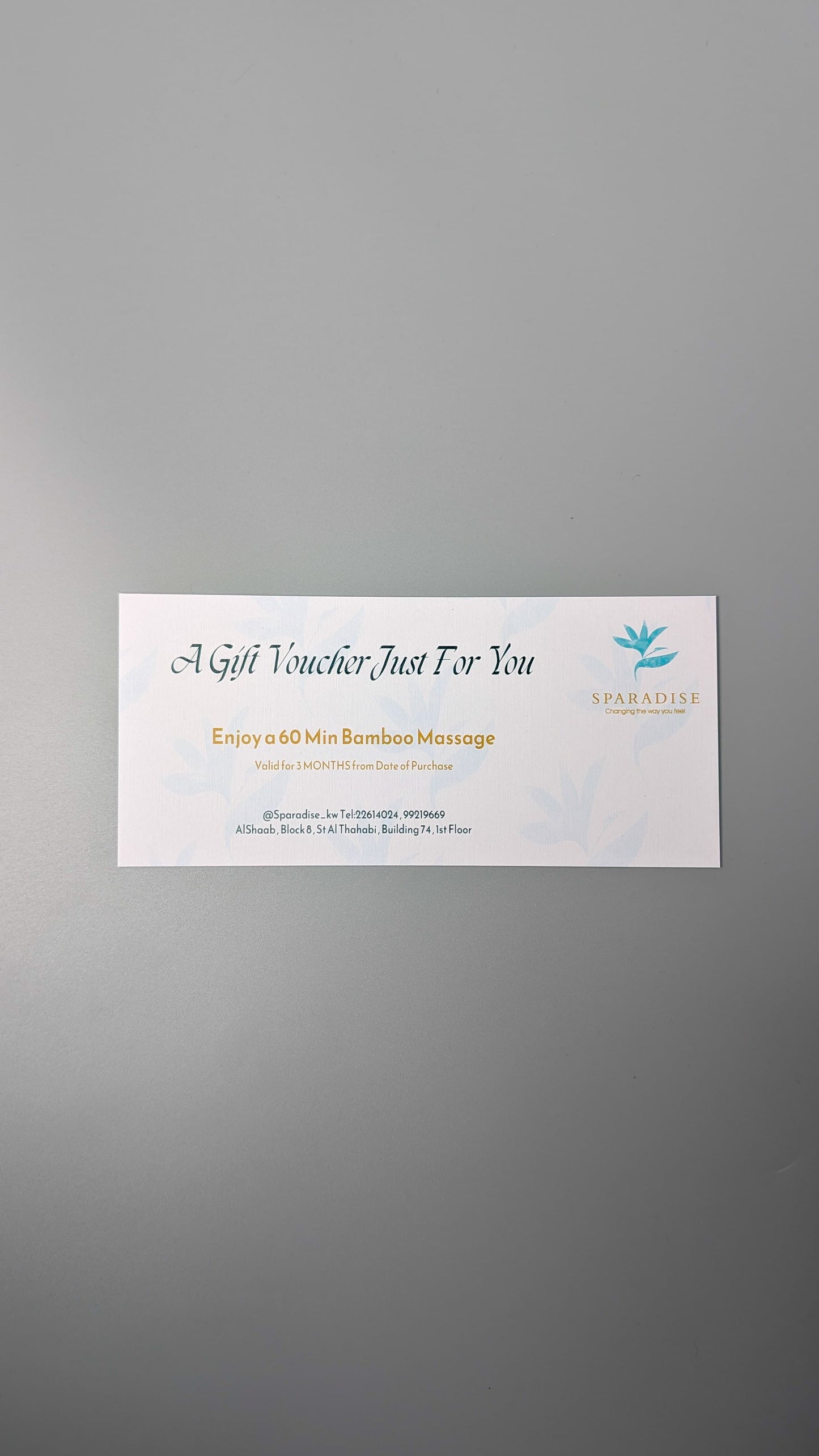 Sparadise Gift Box with Massage