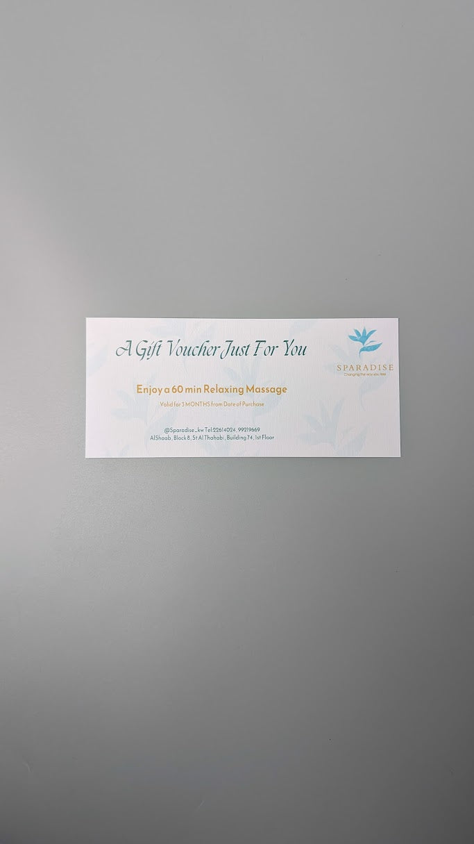 Sparadise Gift Box with Massage