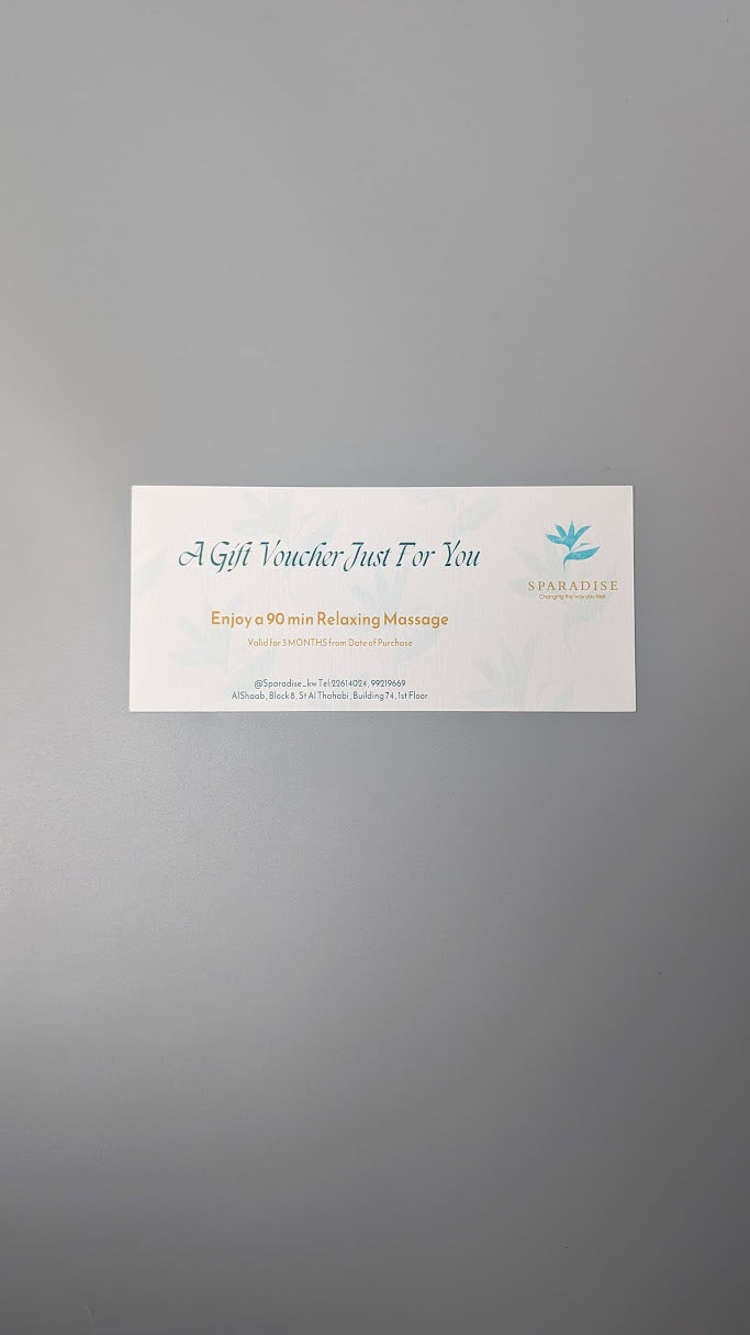 Sparadise Gift Box with Massage