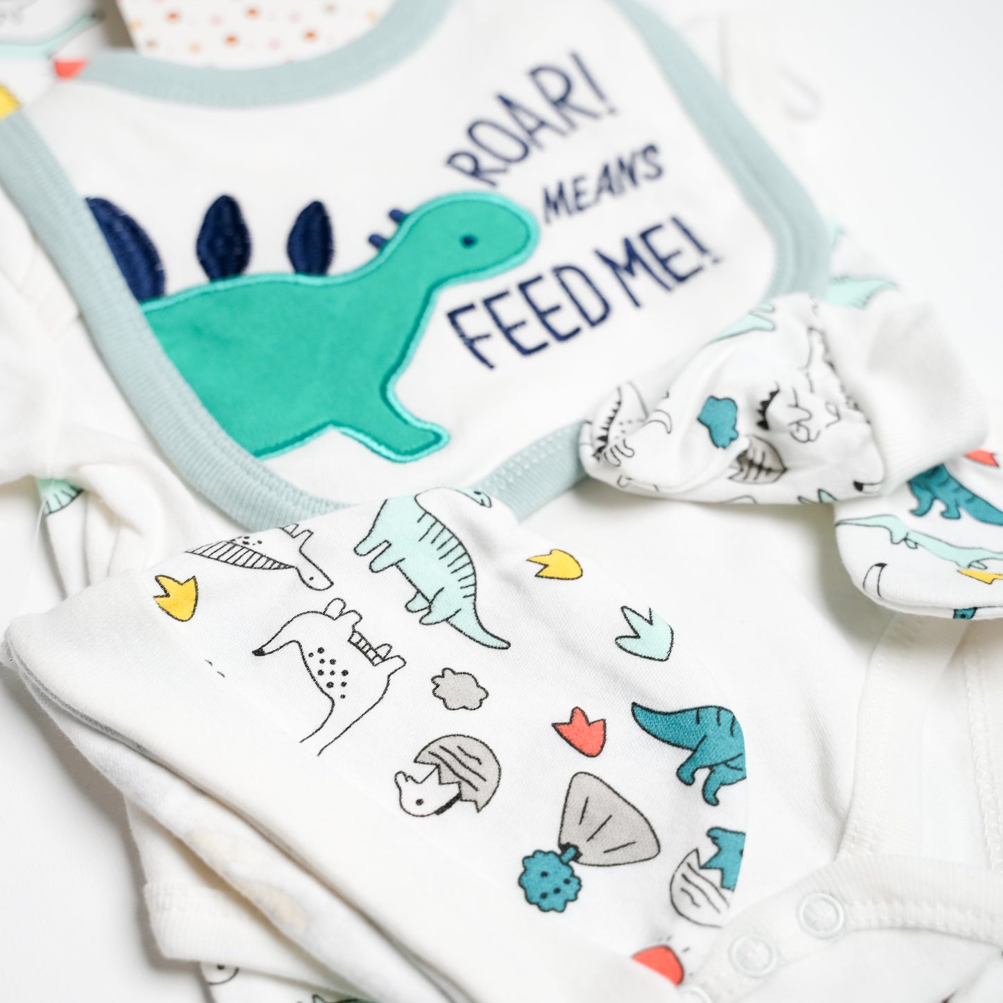 Dinosaur Five Piece Onsie Set