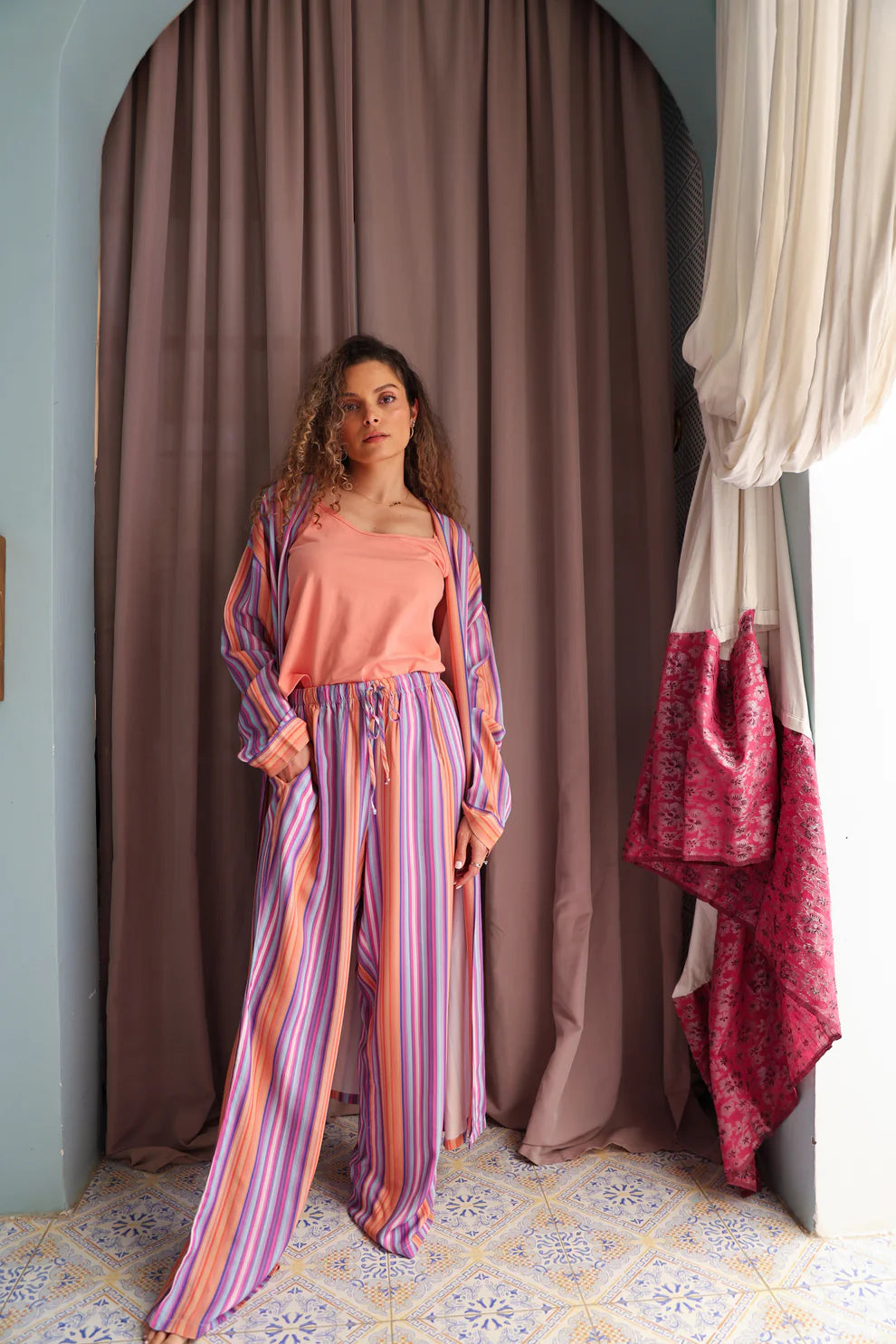 Sunset stripes pants